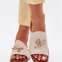 Sandał Klapki Model Norela 25SD35-8781 Beige – Step in style