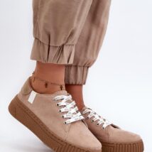 Trampki Model Memory Foam System Big Star NN276002 Dark Beige – Step in style