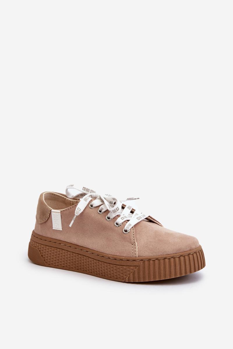 Trampki Model Memory Foam System Big Star NN276002 Dark Beige - Step in style - obrazek 2