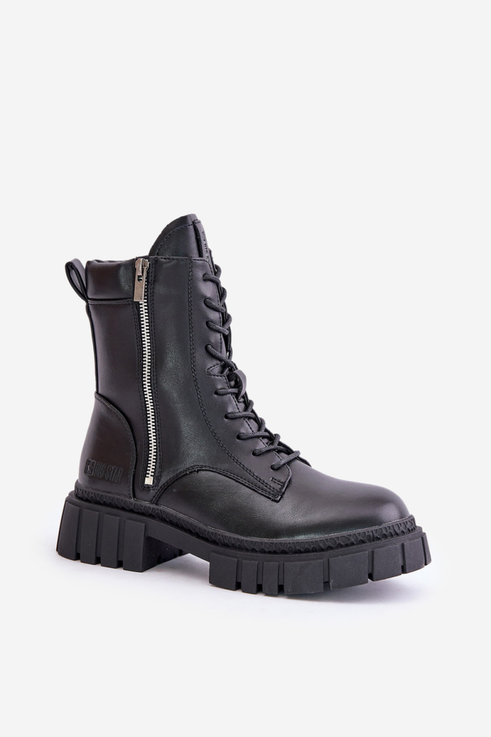 Workery Model Skóry Big Star MM274578 Black - Step in style - obrazek 2