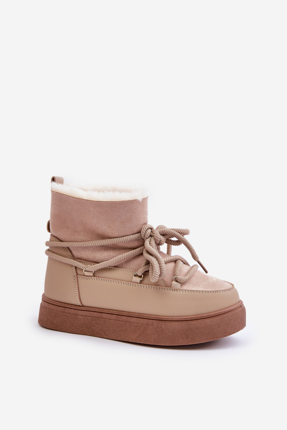 Śniegowce Model Aziara 8933 Beige - Step in style - obrazek 2