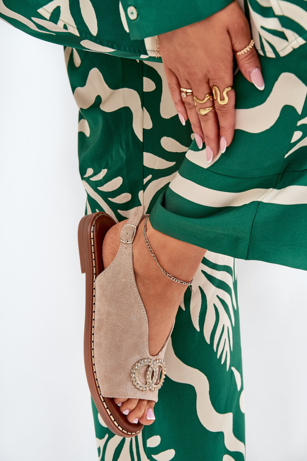 Sandały Model Ralisses A8228 Beige - Step in style - obrazek 3