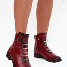Botki Model Labise ASA62-16 Bordo wzór – Step in style