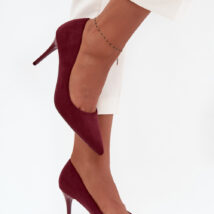 Szpilki Model Elvessa LE141P Bordo – Step in style