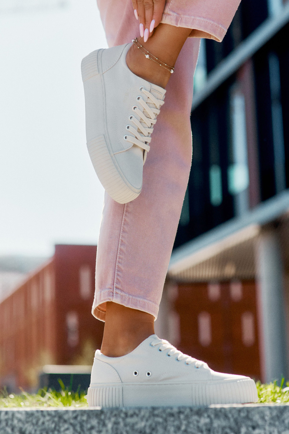 Trampki Model Big Star RR274407 Beige - Step in style - obrazek 3