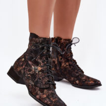 Botki Model Maciejka 06391-02 Black/Gold – Step in style