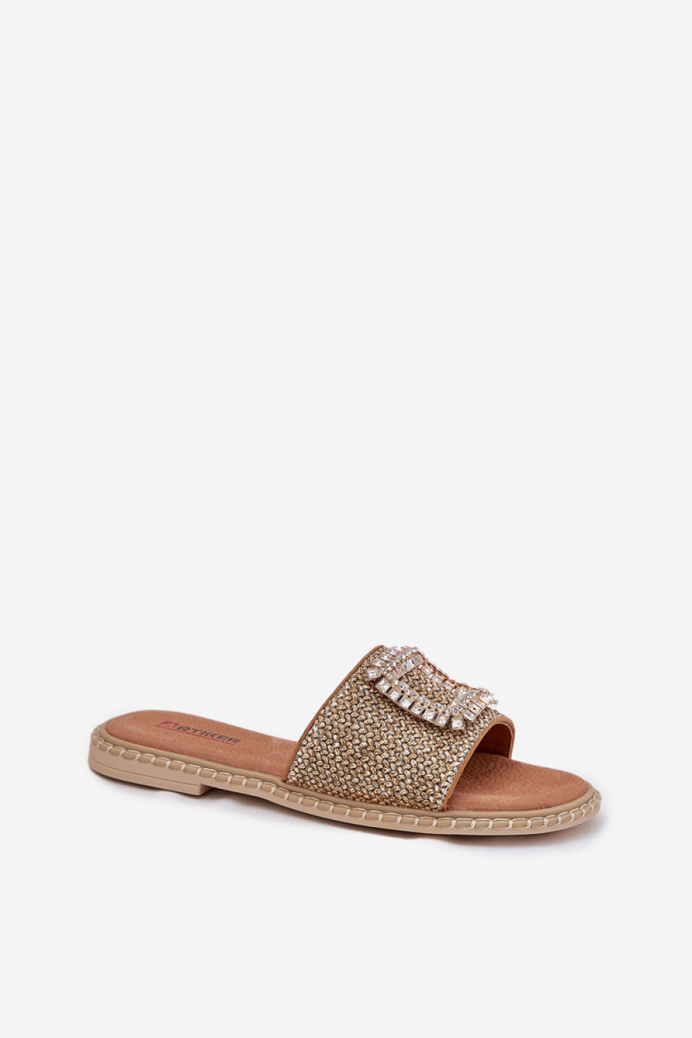 Sandał Klapki Model Artiker 56C1337 Beige - Step in style - obrazek 2