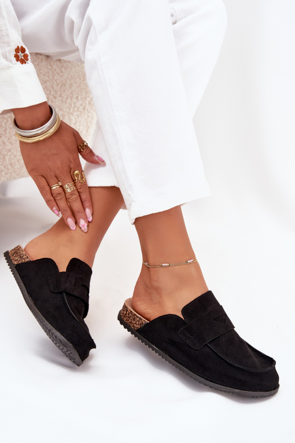 Sandał Klapki Model Nivalia 98-186 Black - Step in style - obrazek 3