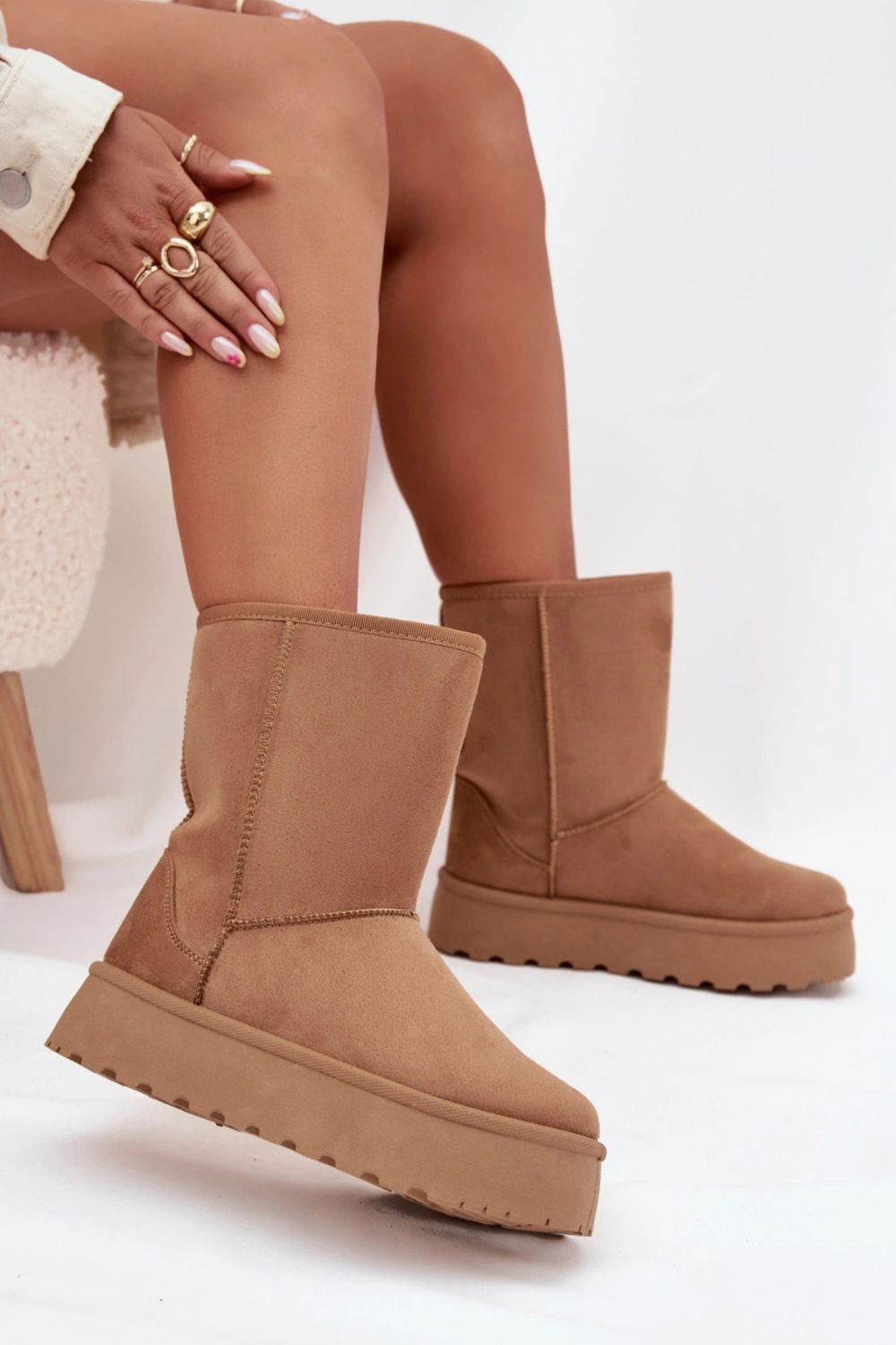 Śniegowce Model Abrams VL256P Camel - Step in style - obrazek 3