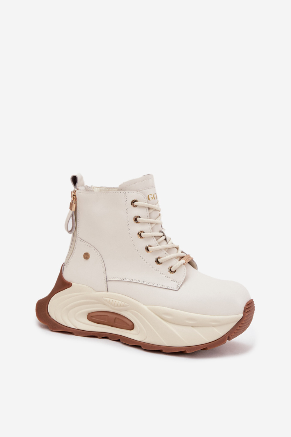 Botki Model Goe SS2N4300 Light Beige - Step in style - obrazek 2