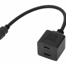 Adaptor HDMI wtyk-2 x gniazdo na kablu 30cm