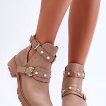 Botki Model Klarisa M327 Beige – Step in style