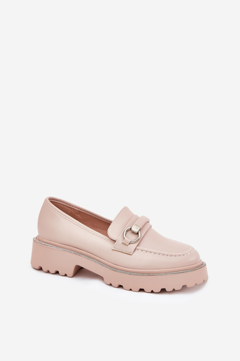 Mokasyny Model Patina 888-883 Beige Skóra - Step in style - obrazek 2