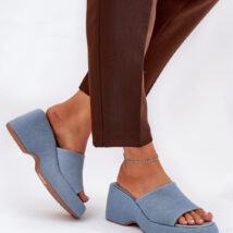 Sandał Klapki Model Afisal 1763 Jeans – Step in style