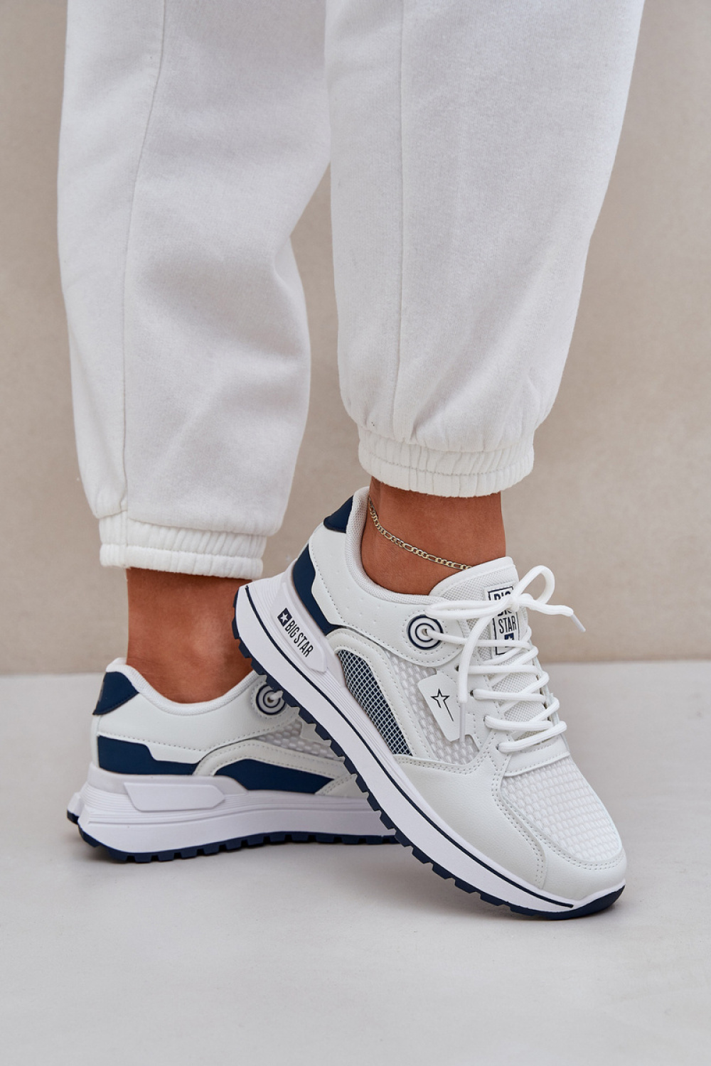 Buty Sportowe Model Big Star NN274A103 HI-POLY SYSTEM White/Navy - Step in style - obrazek 3