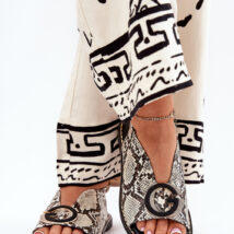 Sandały Model Haliones A8230 Beige/Brown Wąż – Step in style