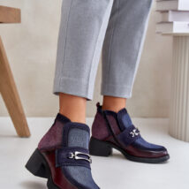 Botki Model Maciejka A6747-23 Bordo/Navy – Step in style