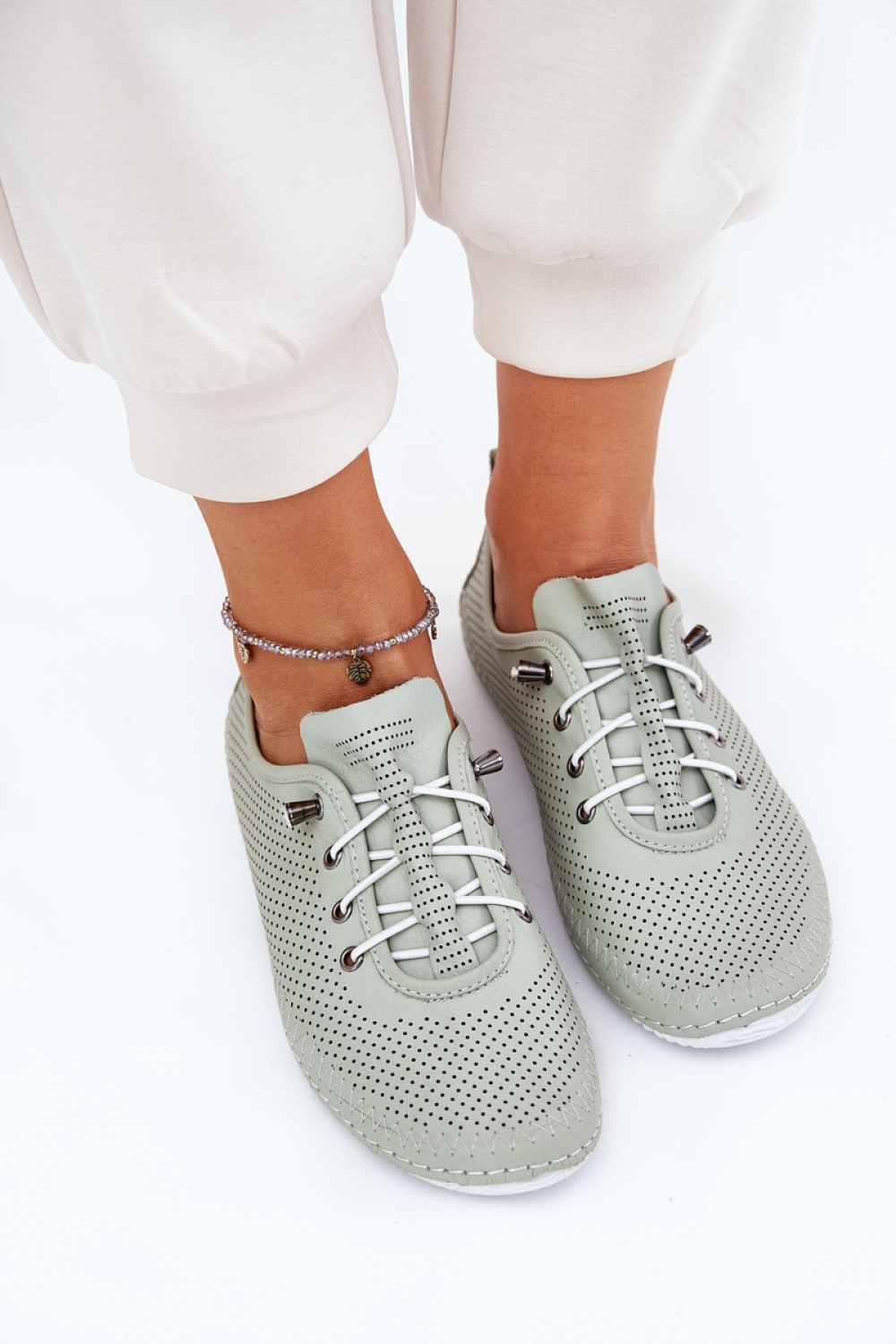 Półbuty Model Artiker 54C0833 Light Green - Step in style - obrazek 3