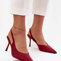 Szpilki Model Lenira SQC-221 Bordo – Step in style