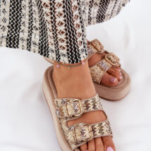 Sandał Klapki Model Limme JR09 Khaki – Step in style