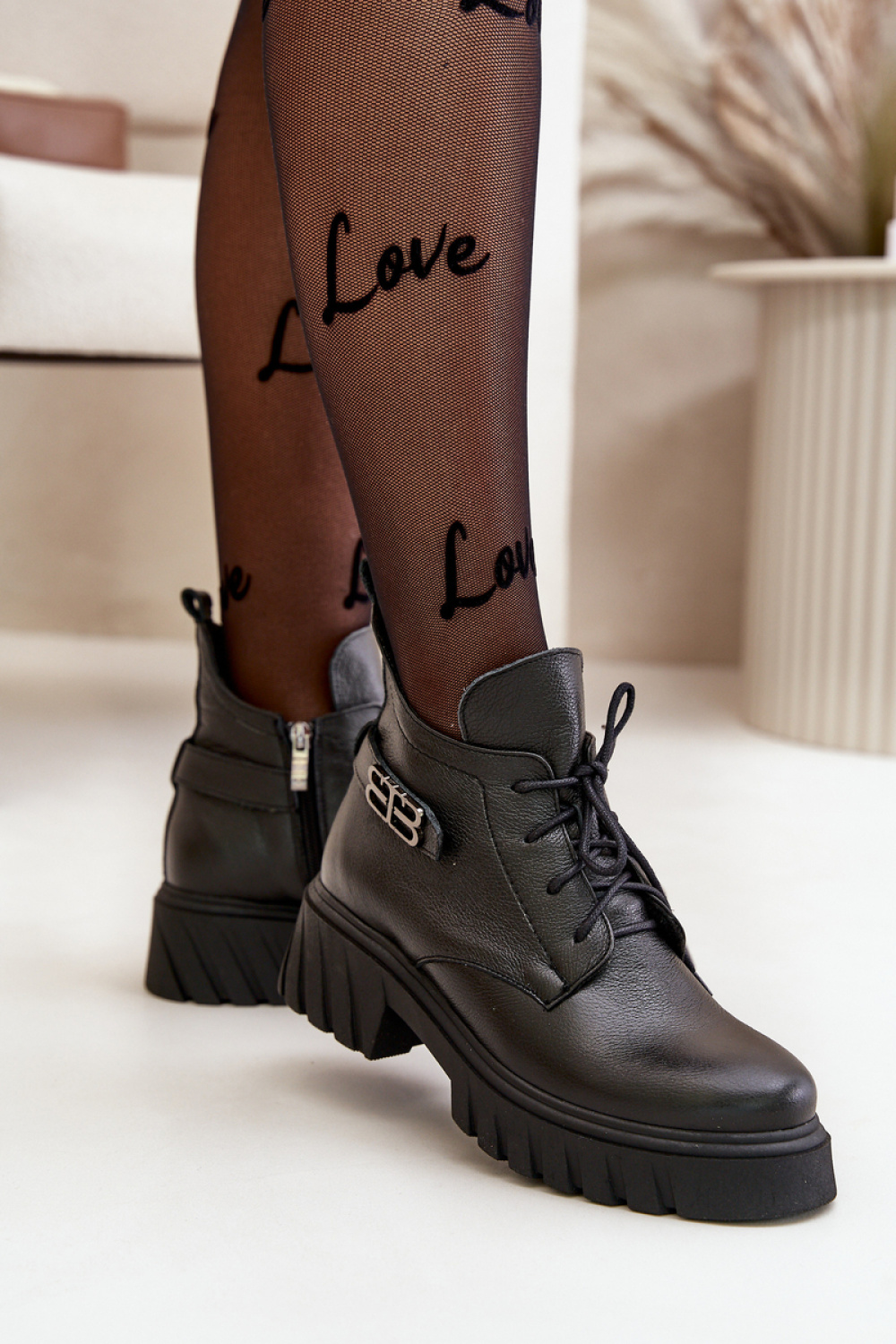 Botki Model Zazoo 60483 Black - Step in style - obrazek 3