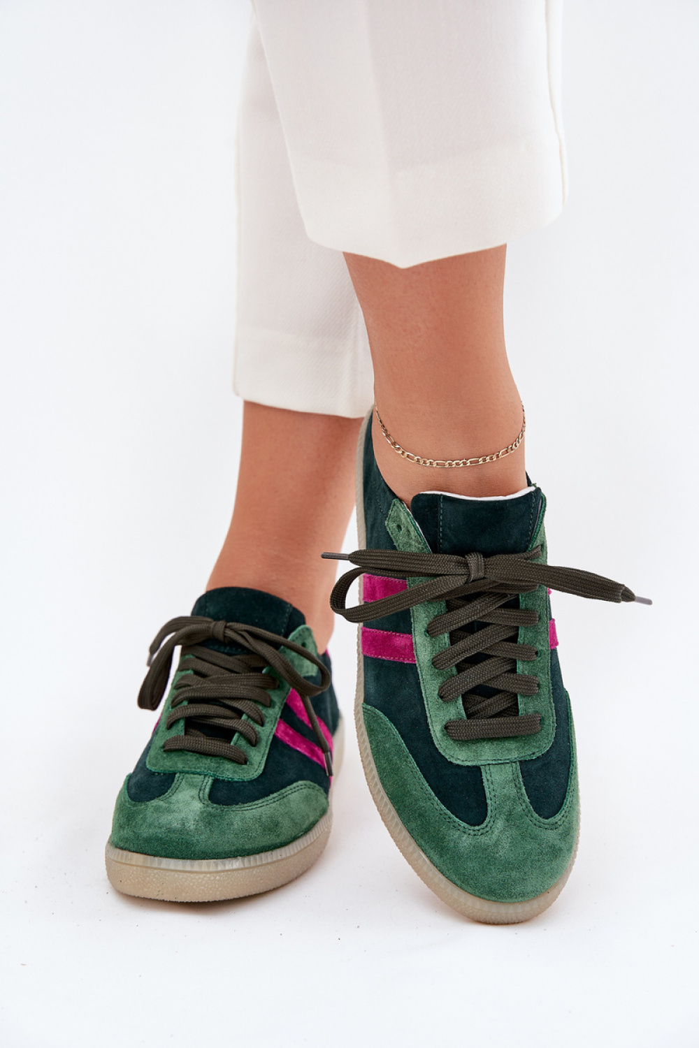 Buty Sportowe Model Zazoo N1068 Dark Green - Step in style