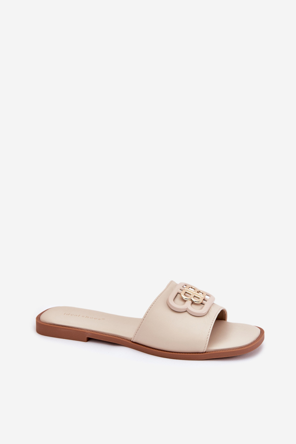 Sandał Klapki Model Nenitta 5257 Beige - Step in style - obrazek 2