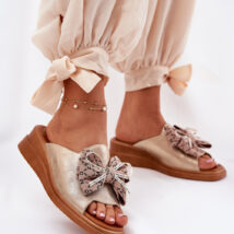 Sandał Klapki Model Moonzella ASA266-10 Gold – Step in style