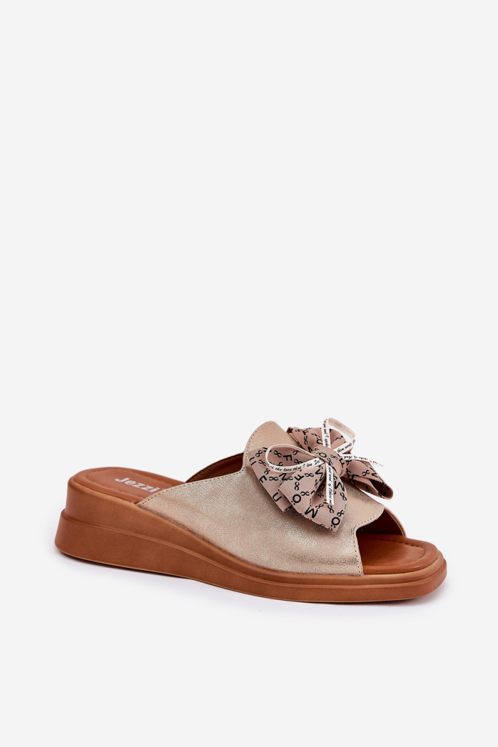 Sandał Klapki Model Moonzella ASA266-10 Gold - Step in style - obrazek 2