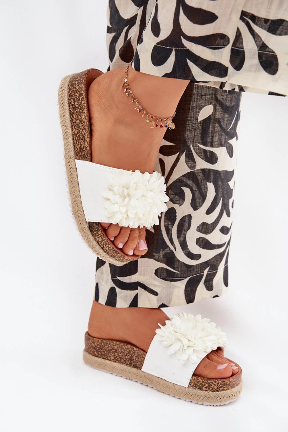 Sandał Klapki Model Tessara WD292 White - Step in style - obrazek 3