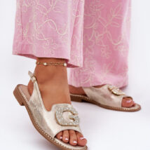 Sandały Model S.Barski KV51-081 Gold – Step in style