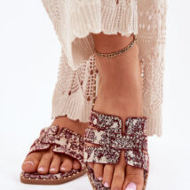 Sandał Klapki Model Anniles 1156 Bordo – Step in style