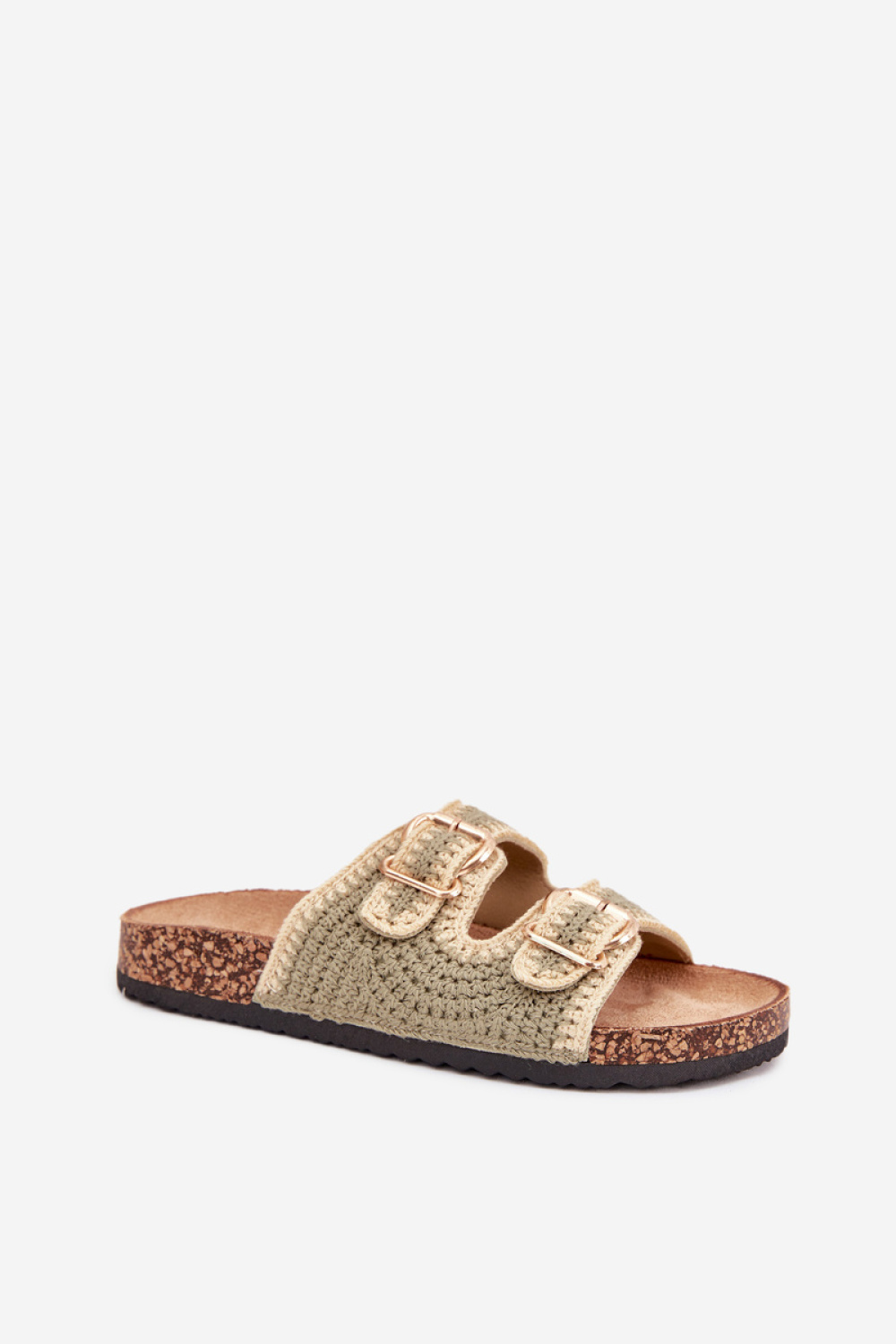 Sandał Klapki Model Fenira LS-129 Green - Step in style - obrazek 2