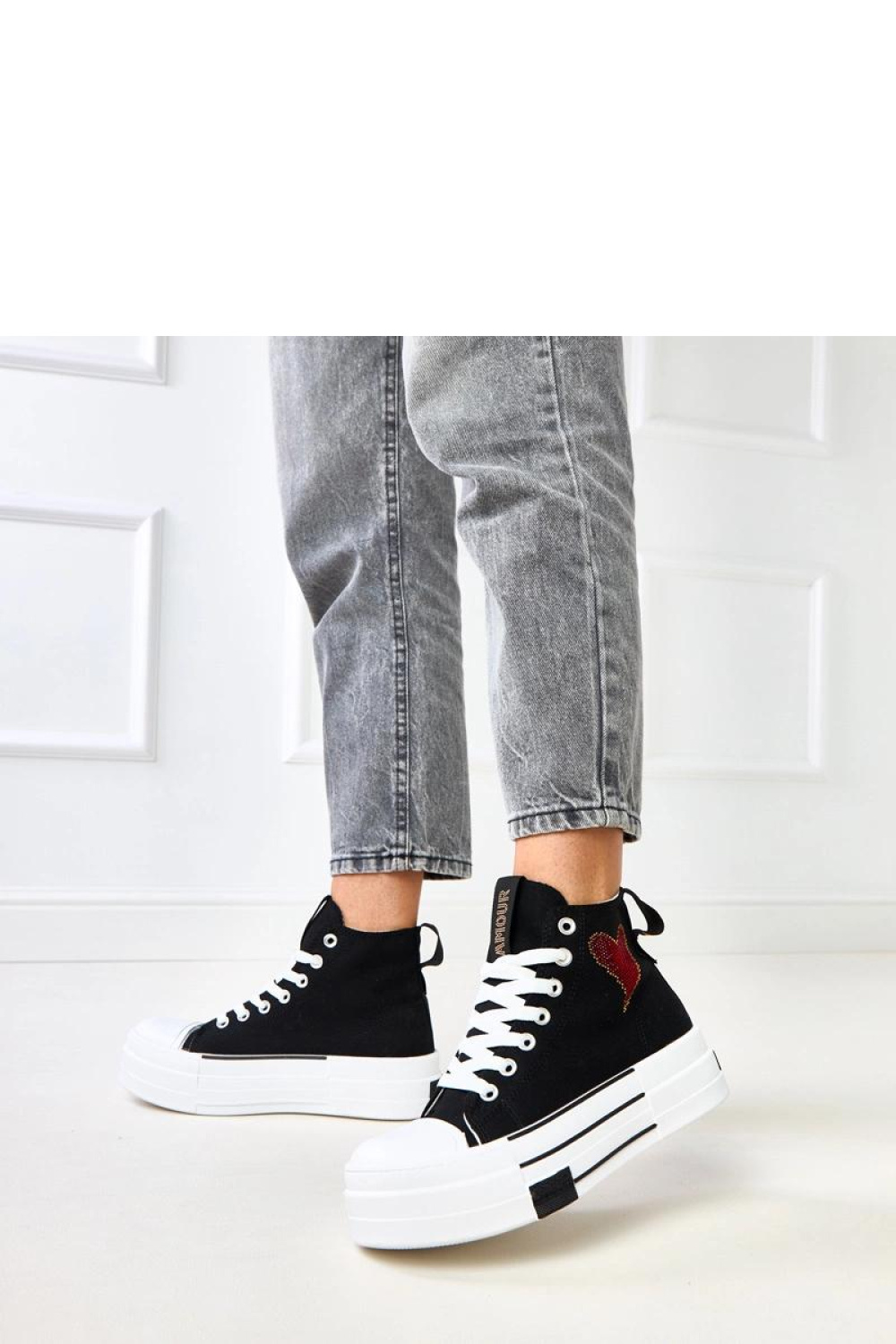 Trampki Model Ailea B033 Black - Solea - obrazek 2