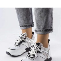 Białe sneakersy ze złotymi elementami Bedord – Solea