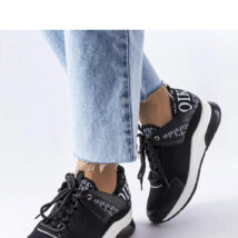 Czarno-białe sneakersy Vinceza – Solea