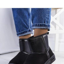 Czarne śniegowce damskie KK274614-906 – Solea