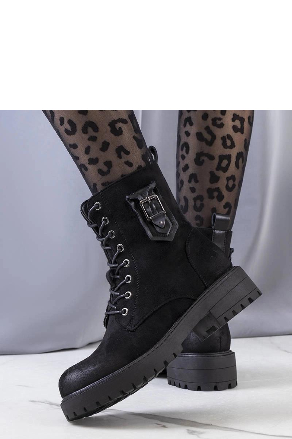 Czarne traperki Judy - Solea - obrazek 3