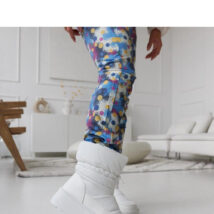 Białe ocieplane śniegowce na platformie Polk – Solea