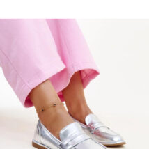 Srebrne klasyczne mokasyny Nasia – Solea