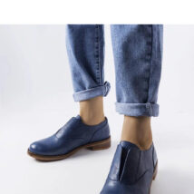 Granatowe półbuty z ekoskóry Burdett – Solea