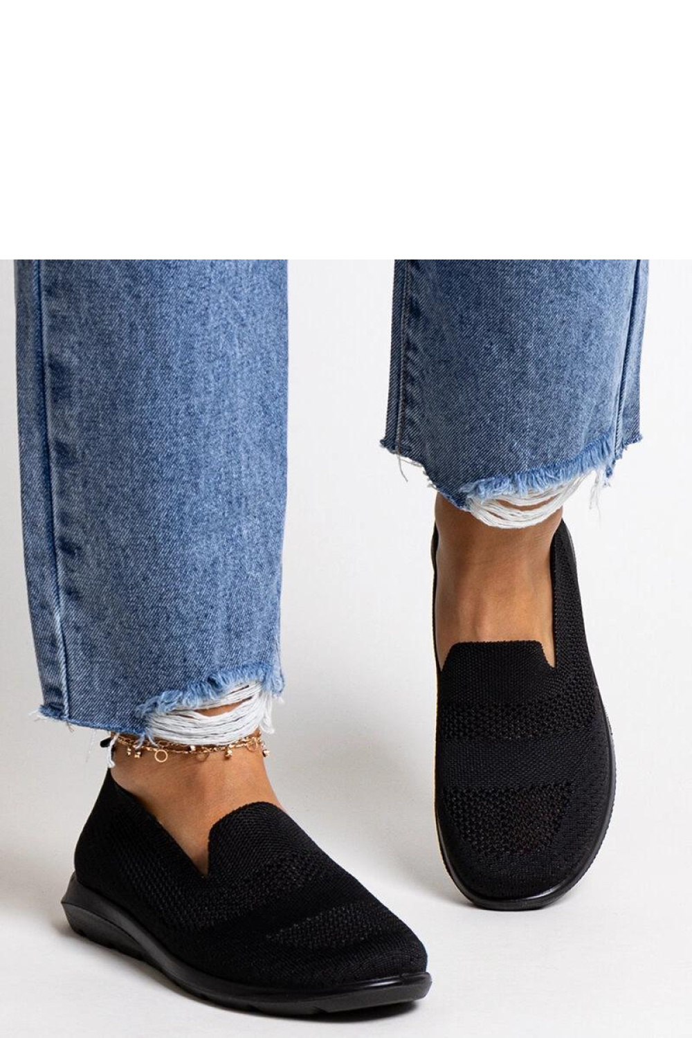 Czarne tenisówki na piankowej podeszwie Rahima - Solea - obrazek 4