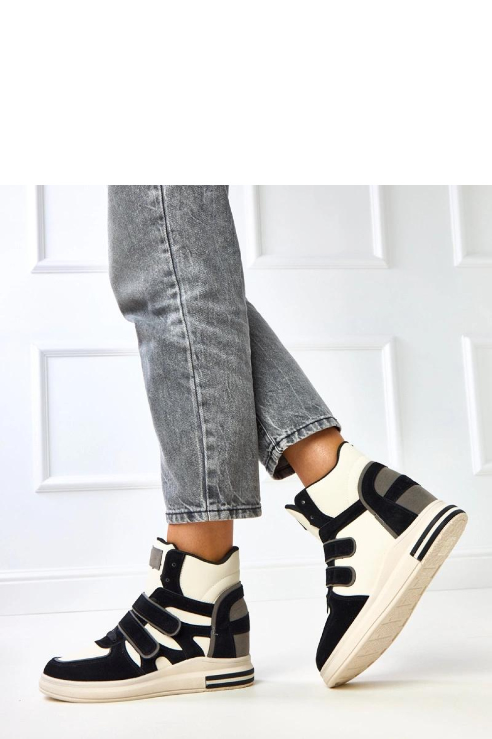 Buty Sportowe Model Ashni YSX145 Black/White - Solea - obrazek 3