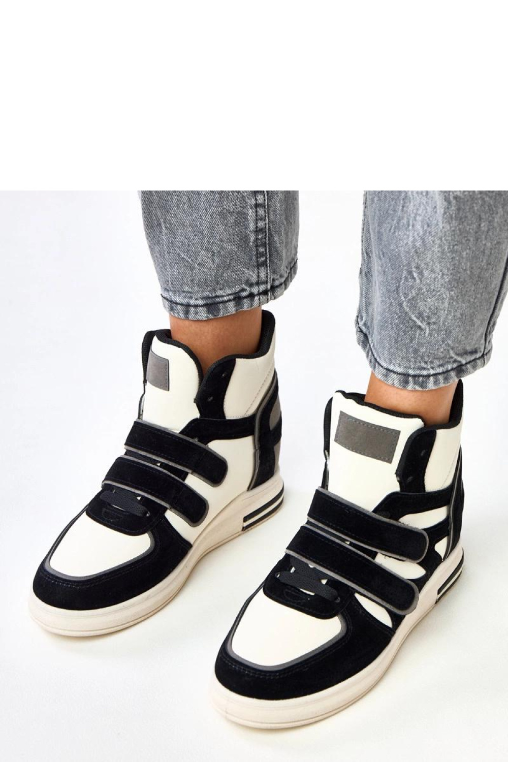 Buty Sportowe Model Ashni YSX145 Black/White - Solea - obrazek 4