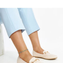 Jasnobeżowe ozdobne mokasyny Docherty – Solea