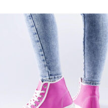 Ciemnoróżowe wysokie trampki Pozzuolo – Solea