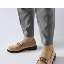 Beżowe mokasyny z klamerką Seggiano – Solea