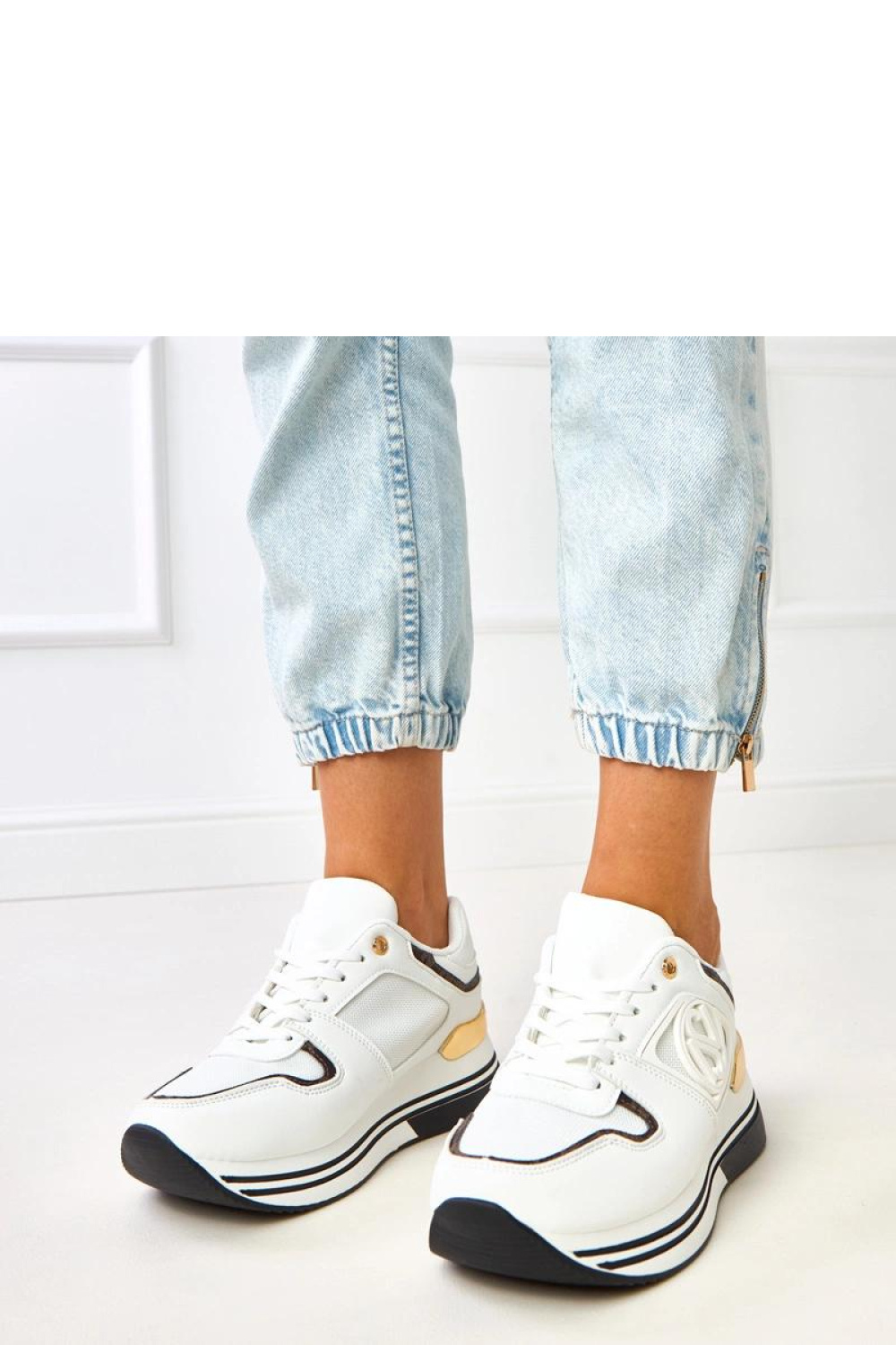 Buty Sportowe Model Matija B2064 White/Black - Solea