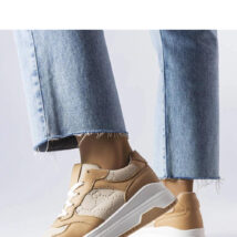 Beżowe sneakersy zdobione tłoczeniem Paré – Solea