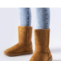 Brązowe ocieplane klasyczne śniegowce Ireneo – Solea